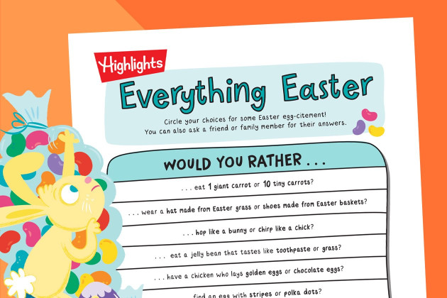 Easter-themed Would You Rather game printable