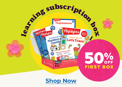 Shop our learning subscription boxes and get 50% off your first delivery.