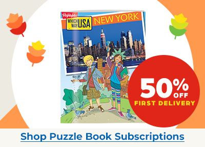 Shop Puzzle Book Subscriptions and get 50% off your first delivery.
